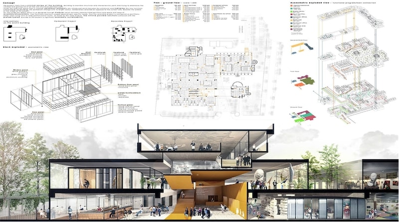 layout đồ án kiến trúc