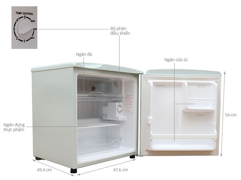 tủ lạnh mini 2 cửa